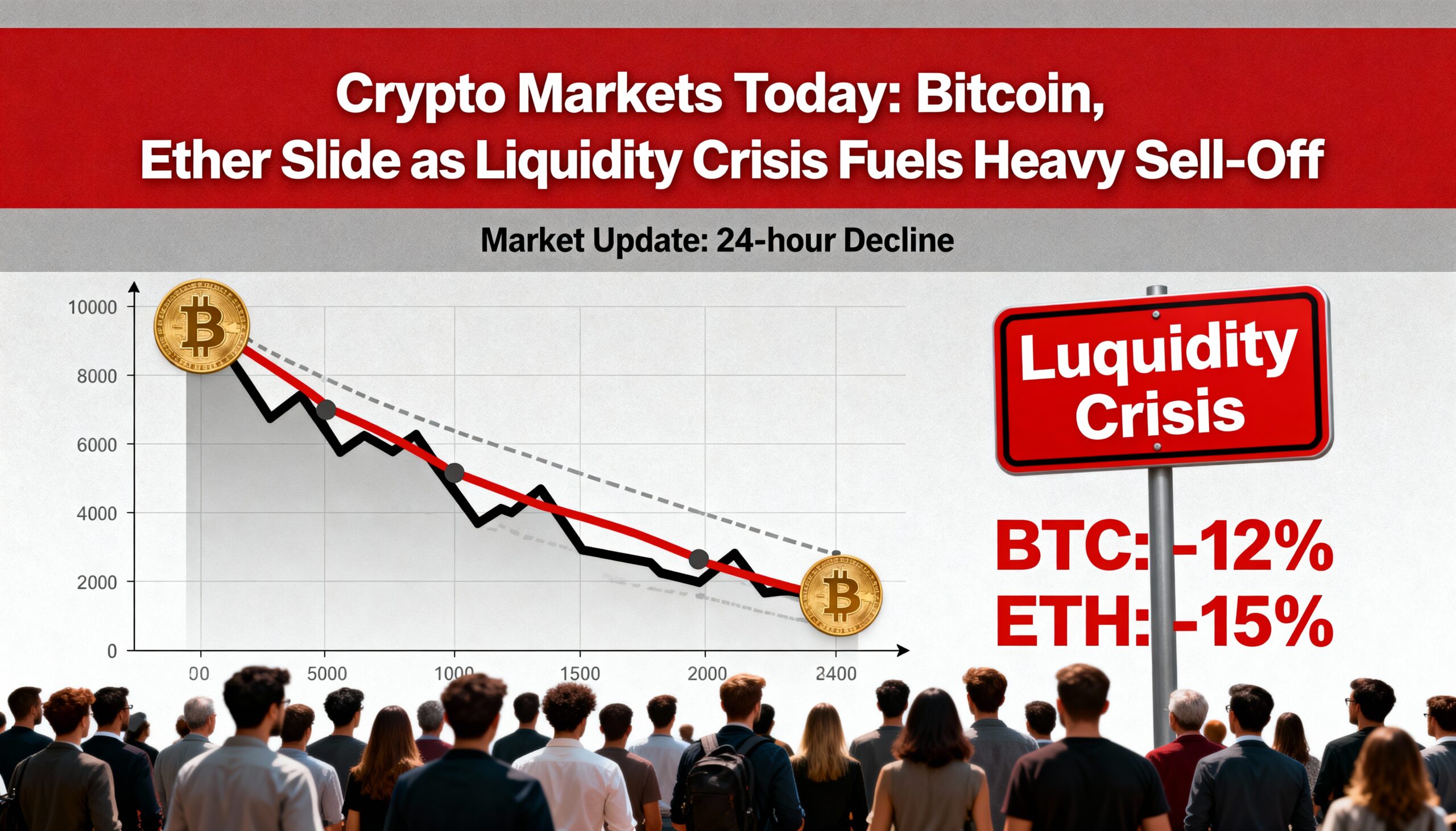 Freepik Crypto Markets Today Bitcoin Ether Slide As Liquid 7506