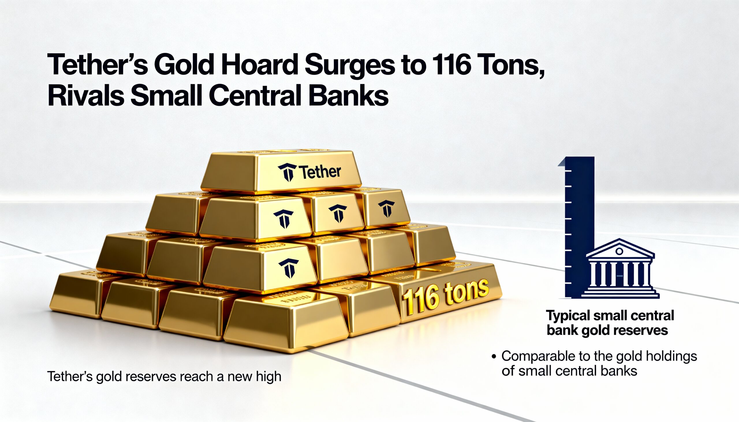 Freepik Tethers Gold Hoard Surges To 116 Tons Rivals Small 12333