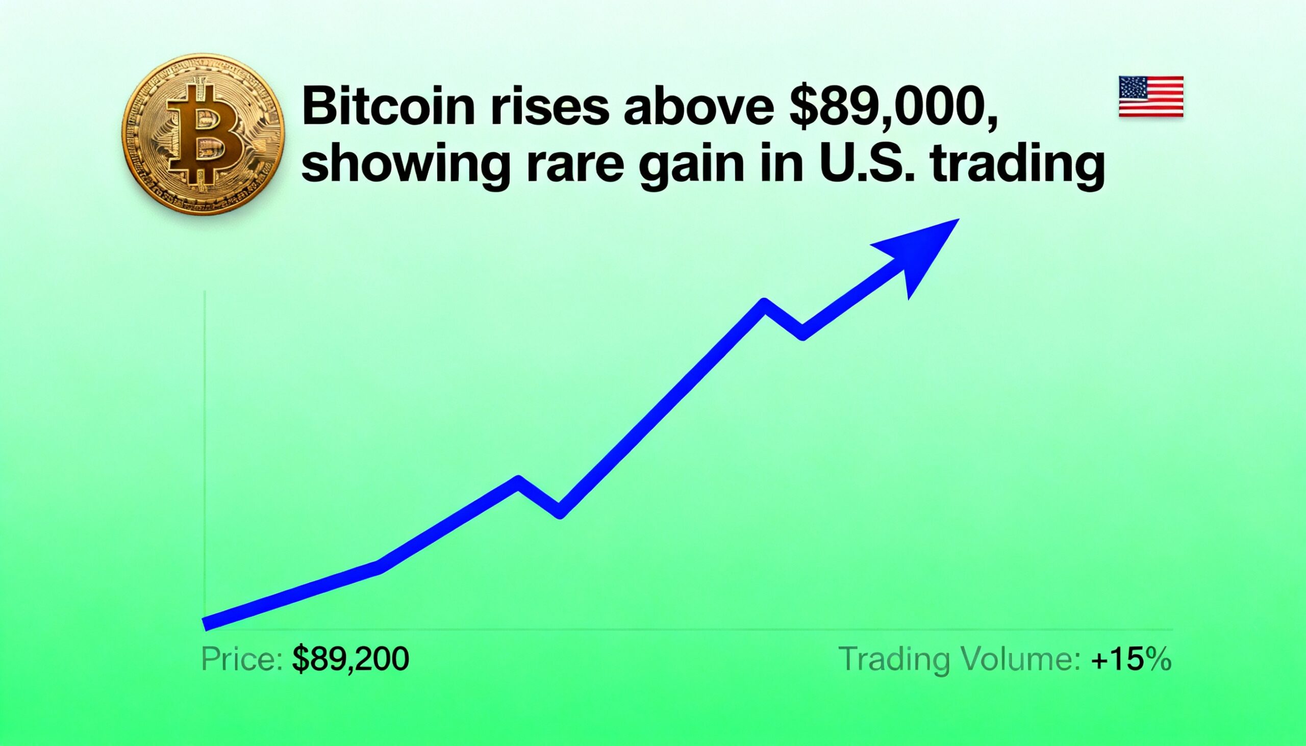 Freepik Bitcoin Rises Above 89000 Showing Rare Gain In Us 4847