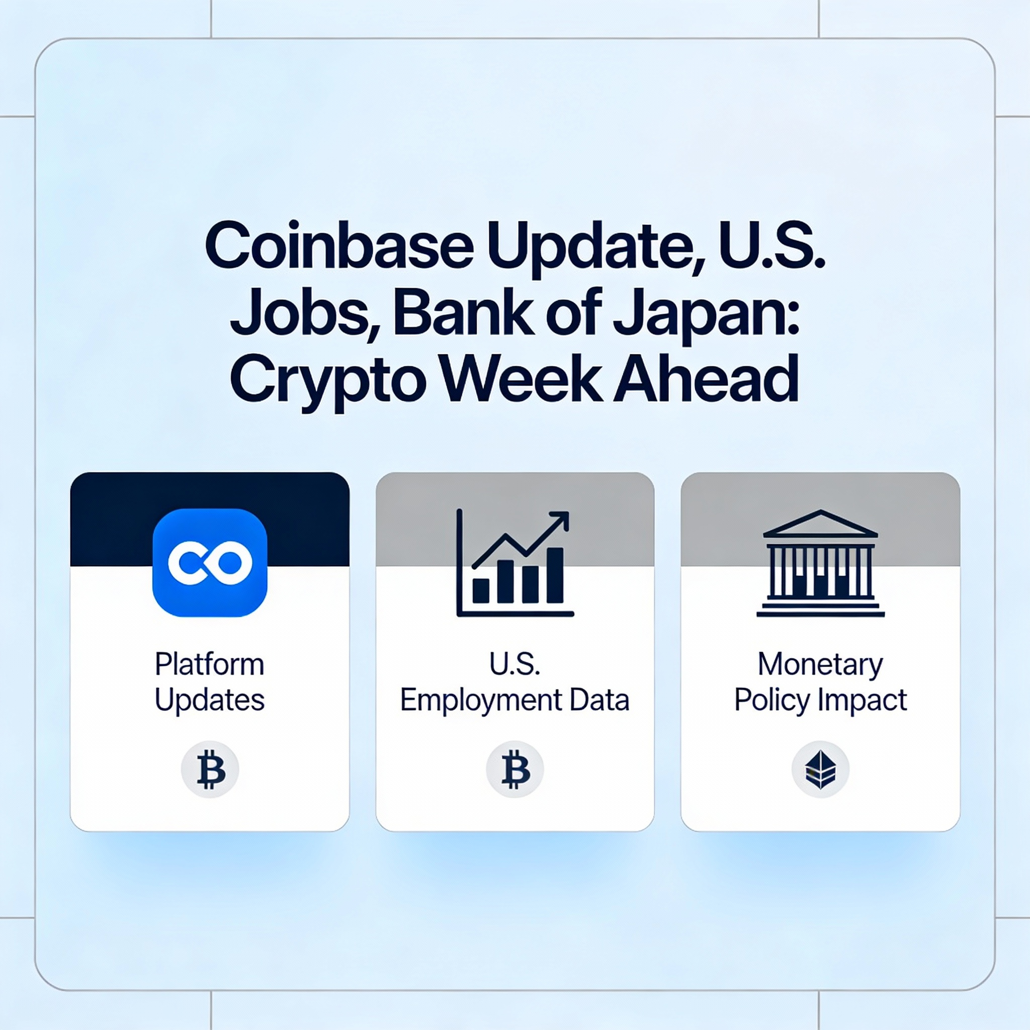 This Week in Crypto: Coinbase Update, U.S. Jobs Report, BoJ Policy