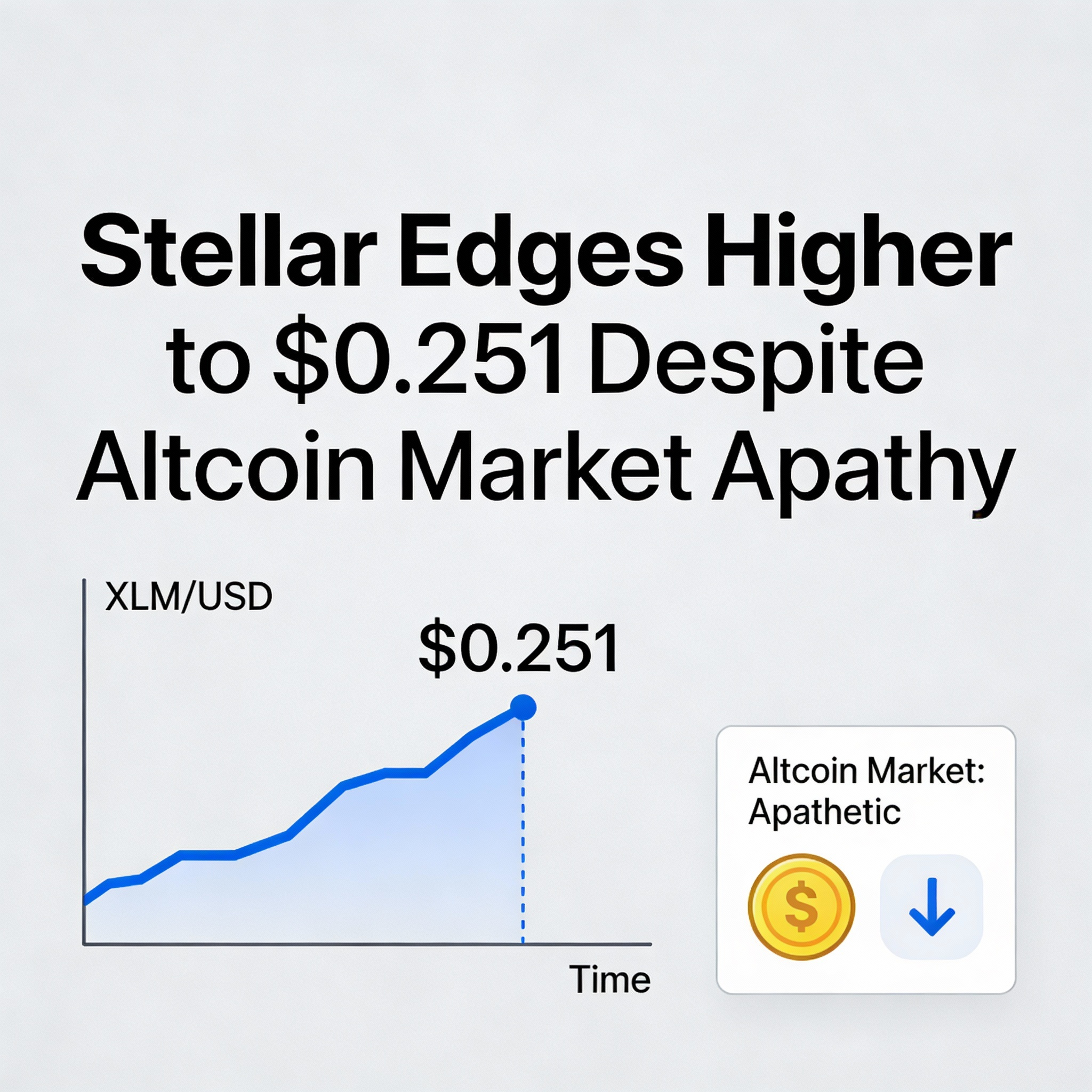 Freepik Stellar Edges Higher To 0251 Despite Altcoin Marke 97081