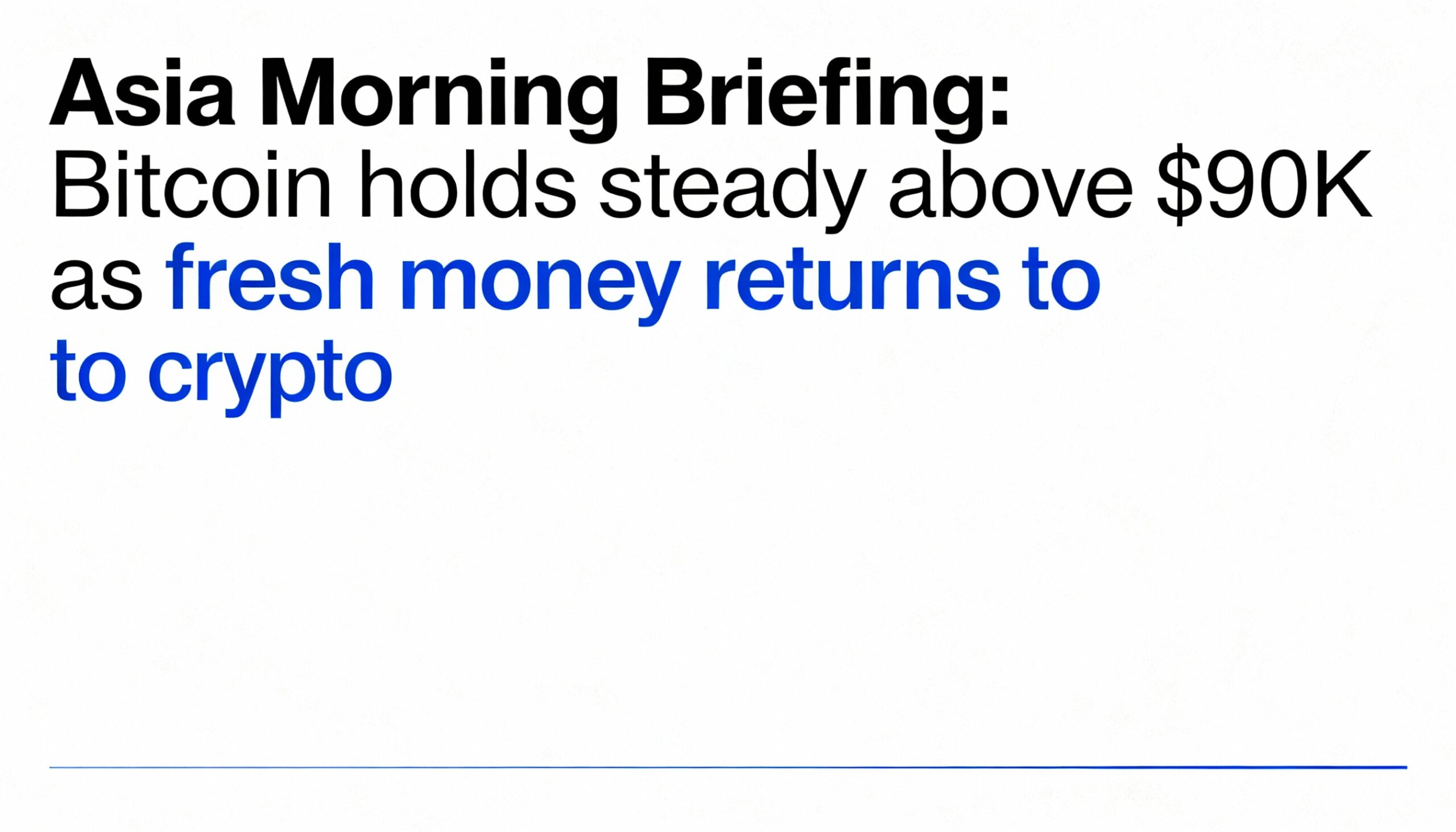 Freepik Asia Morning Briefing Bitcoin Holds Steady Above 9 5831
