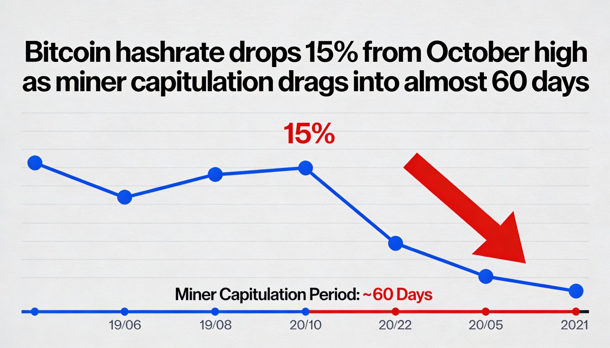 Freepik Bitcoin Hashrate Drops 15 From October High As Min 98813
