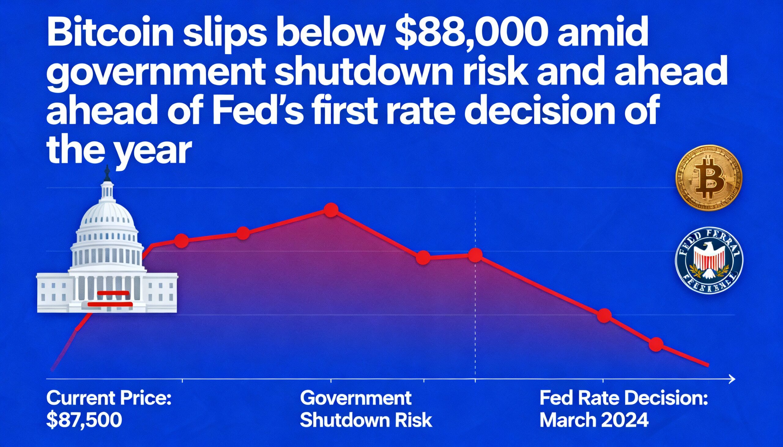 Freepik Bitcoin Slips Below 88000 Amid Government Shutdown 65909