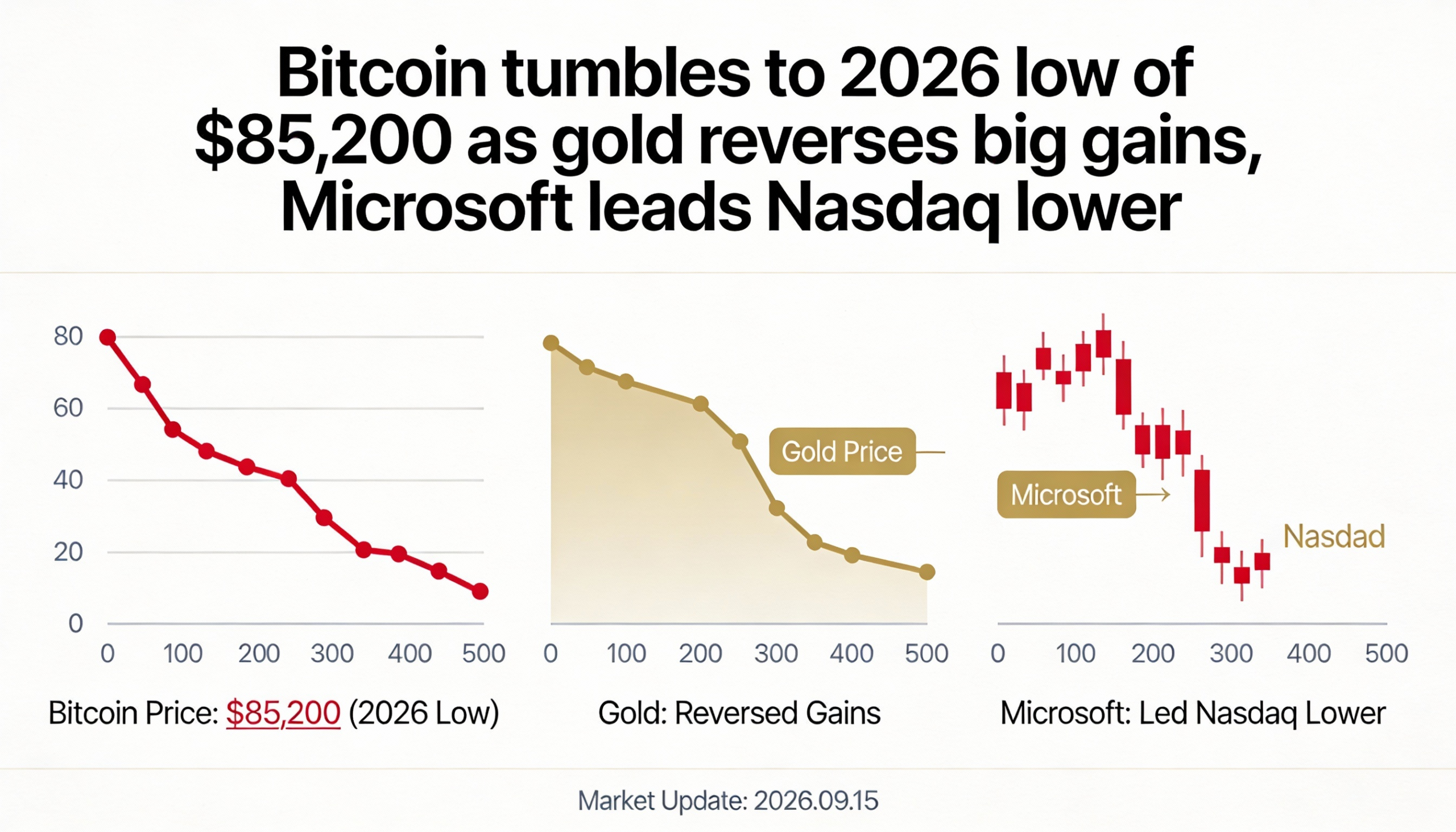 Freepik Bitcoin Tumbles To 2026 Low Of 85200 As Gold Rever 20885