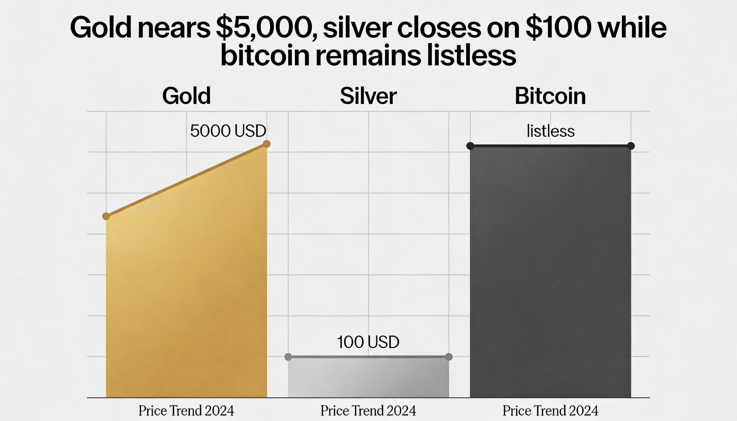 Freepik Gold Nears 5000 Silver Closes On 100 While Bitcoin 96907