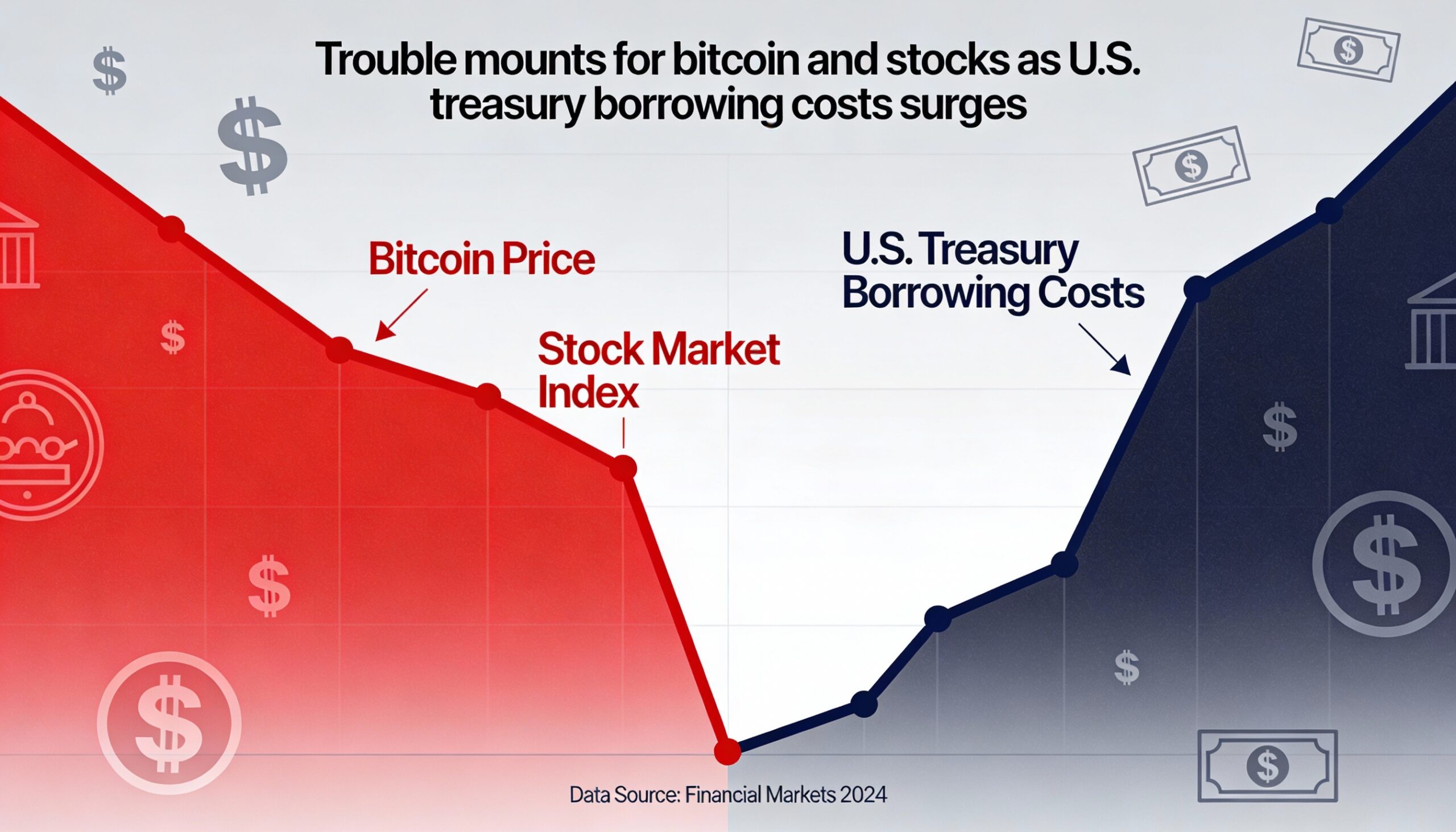 Freepik Trouble Mounts For Bitcoin And Stocks As Us Treasu 86672