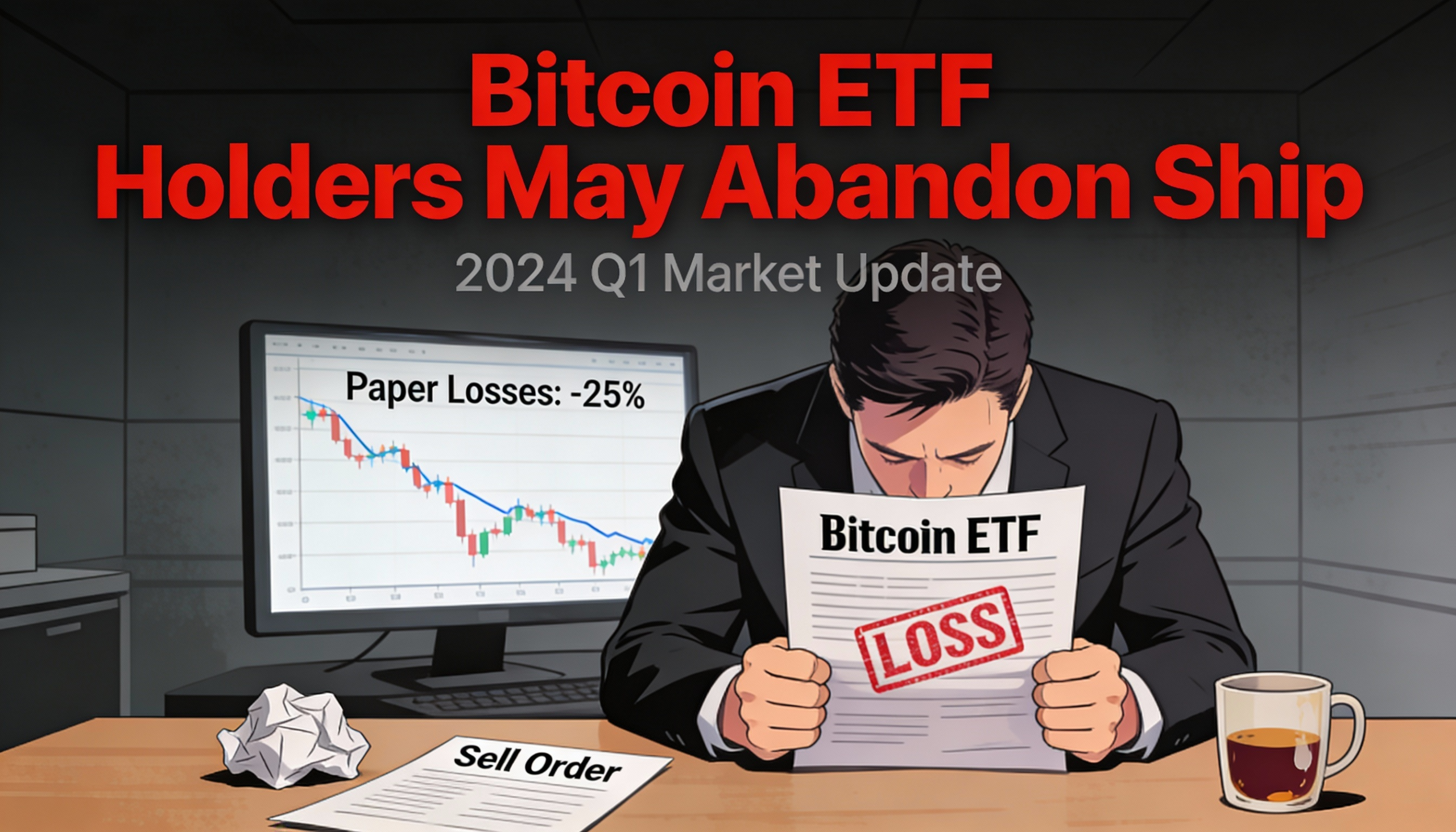 Paper losses may push Bitcoin ETF investors to exit their positions.