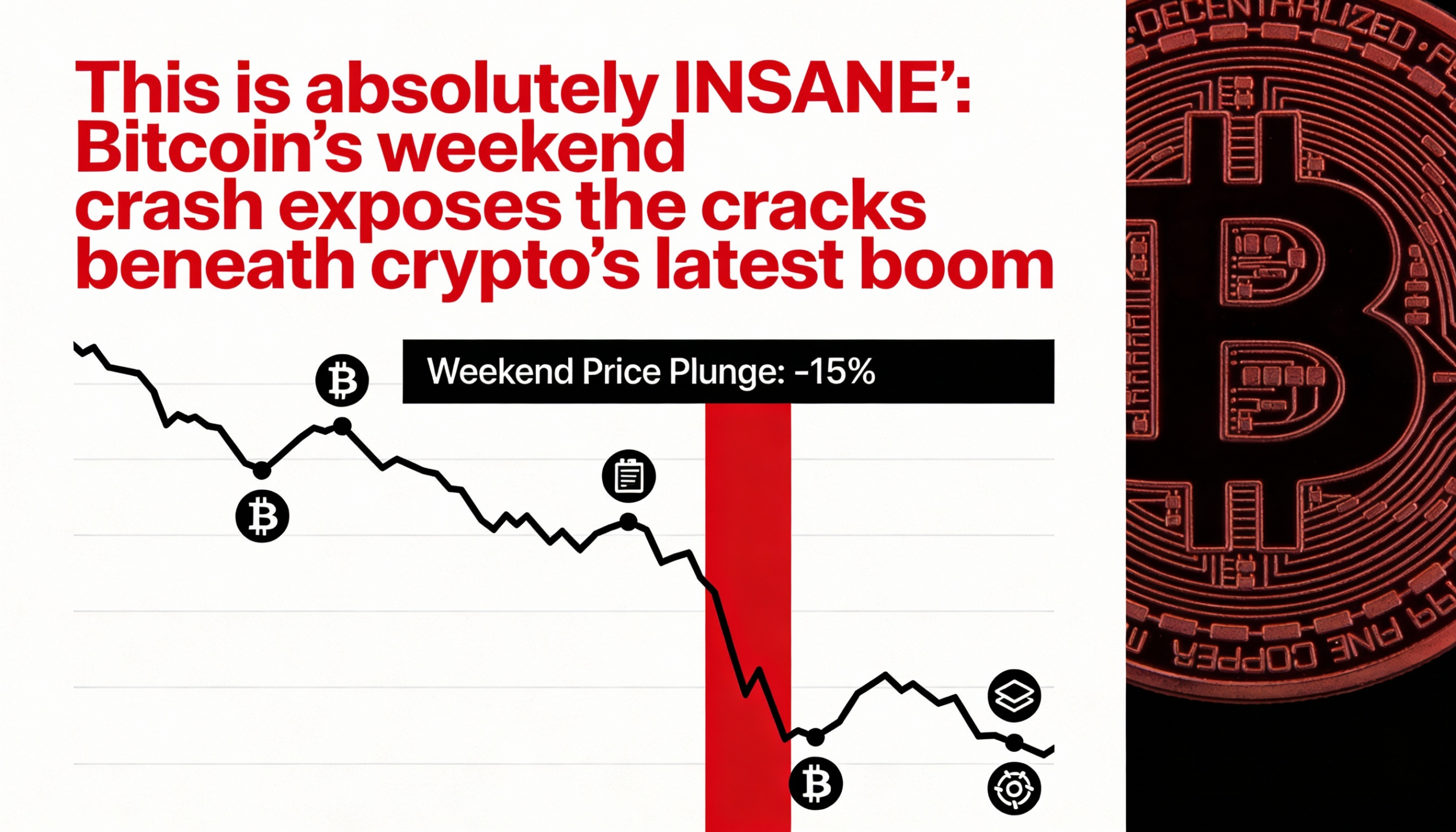 “Completely unbelievable”: The weekend crash in Bitcoin lays bare the vulnerabilities behind crypto’s rally
