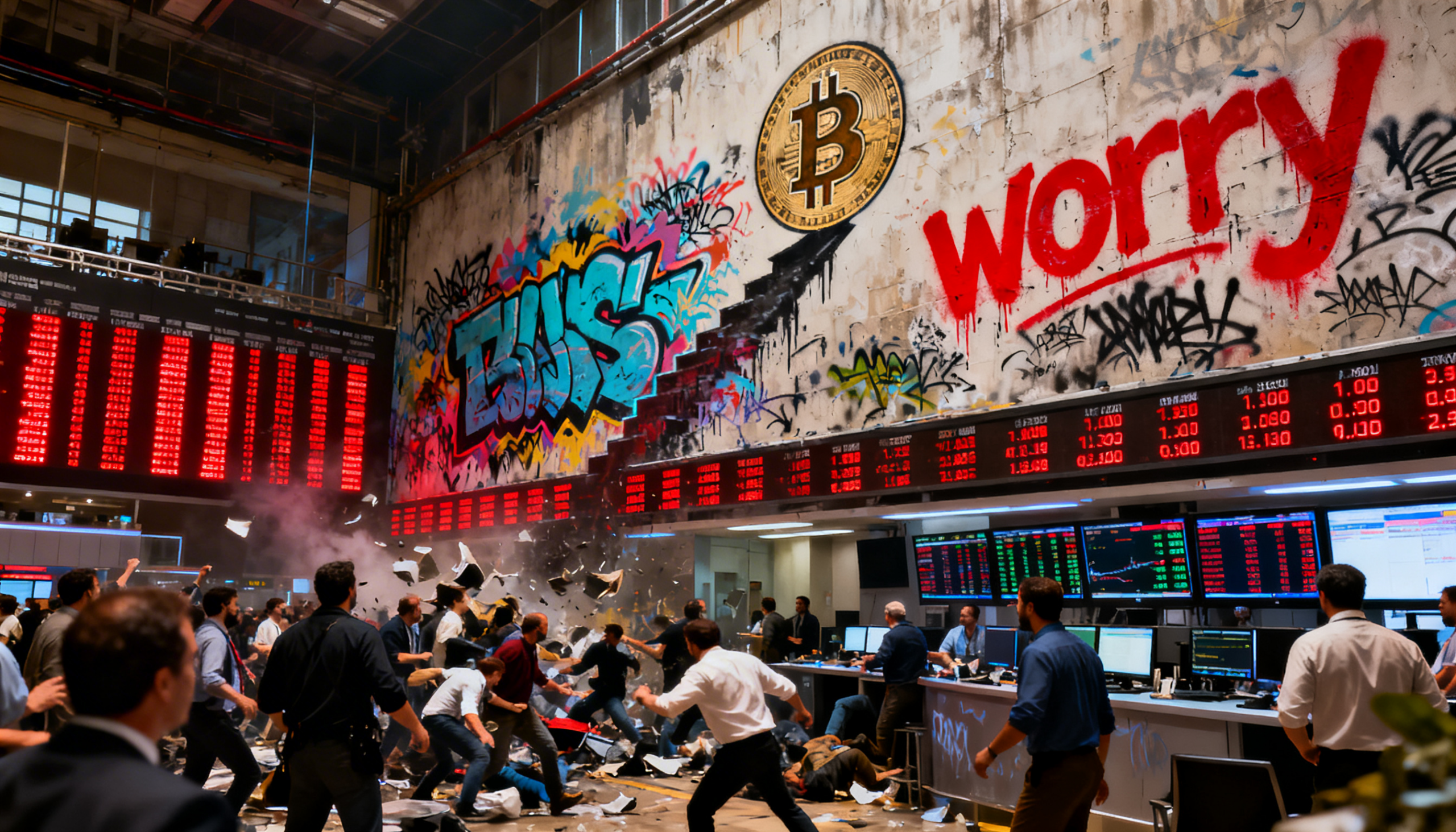 Freepik Bitcoin Ascending A Graffiticovered Wall Labeled W 74192