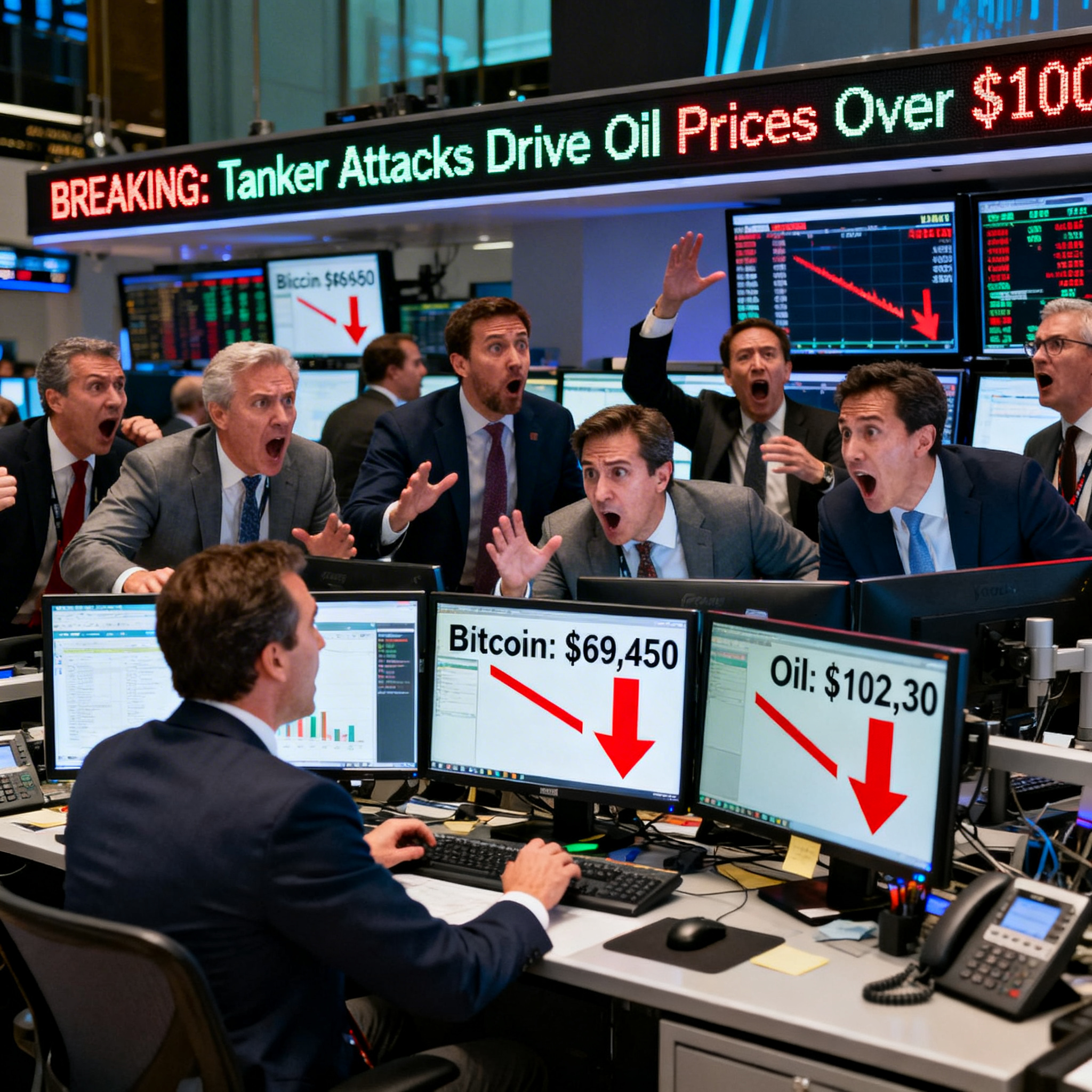 Freepik Breaking News Scene Bitcoin Falls Under 69500 As T 89024