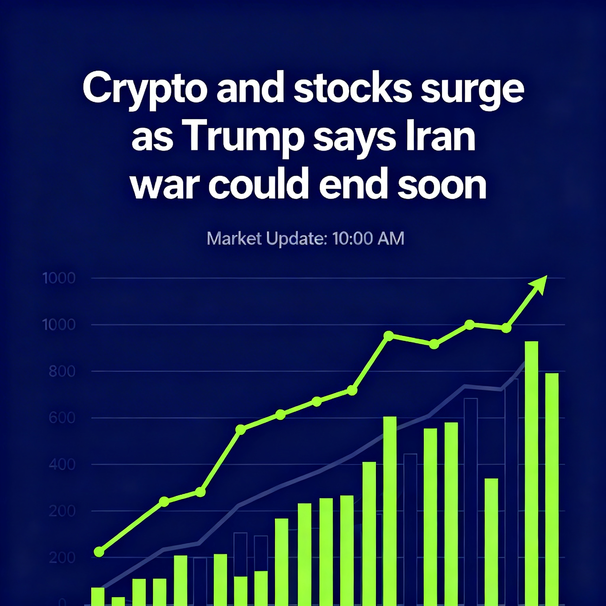 Freepik Headline Layout Crypto And Stocks Surge As Trump S 74987
