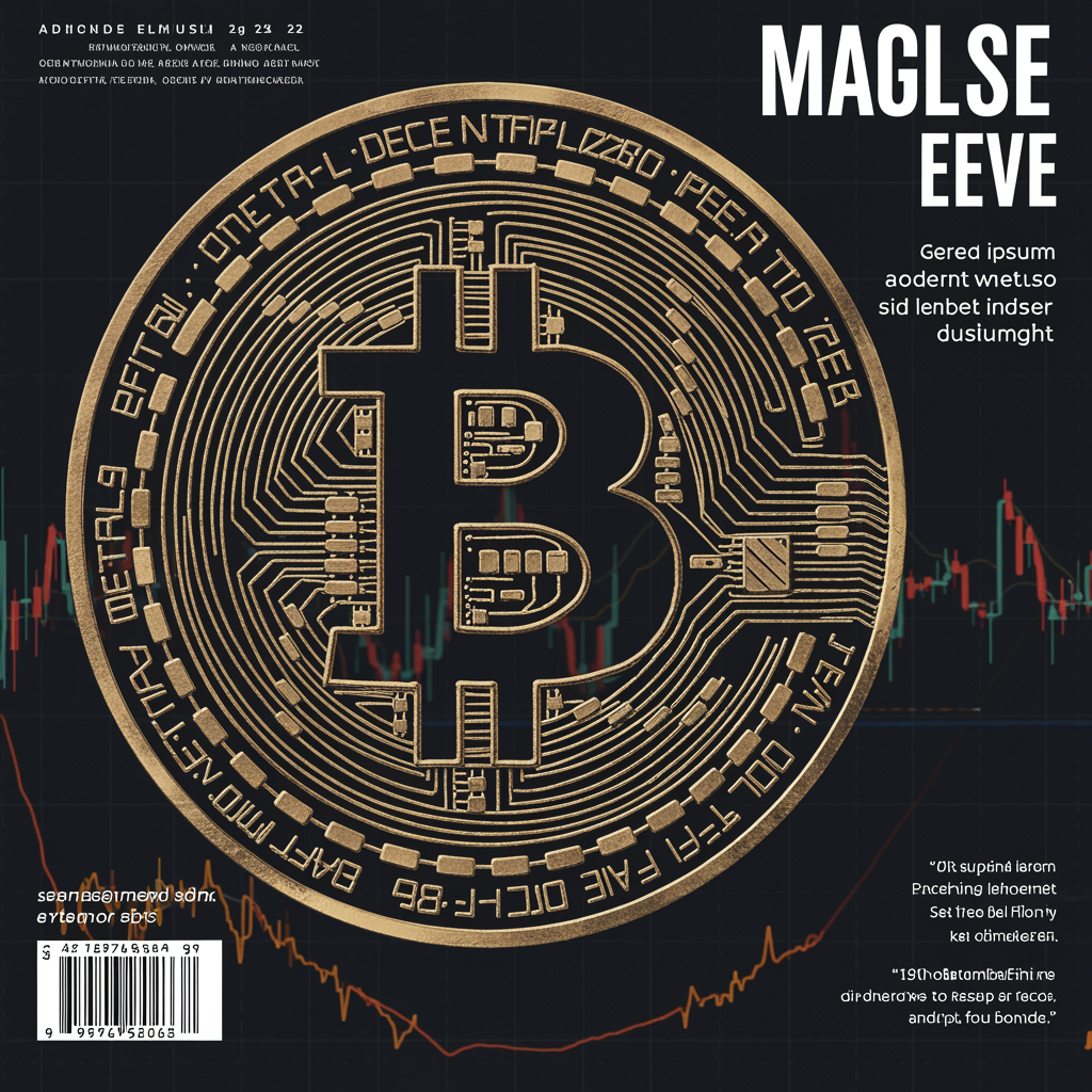 Freepik Magazine Cover Composition Bitcoin Symbol Large In 90090