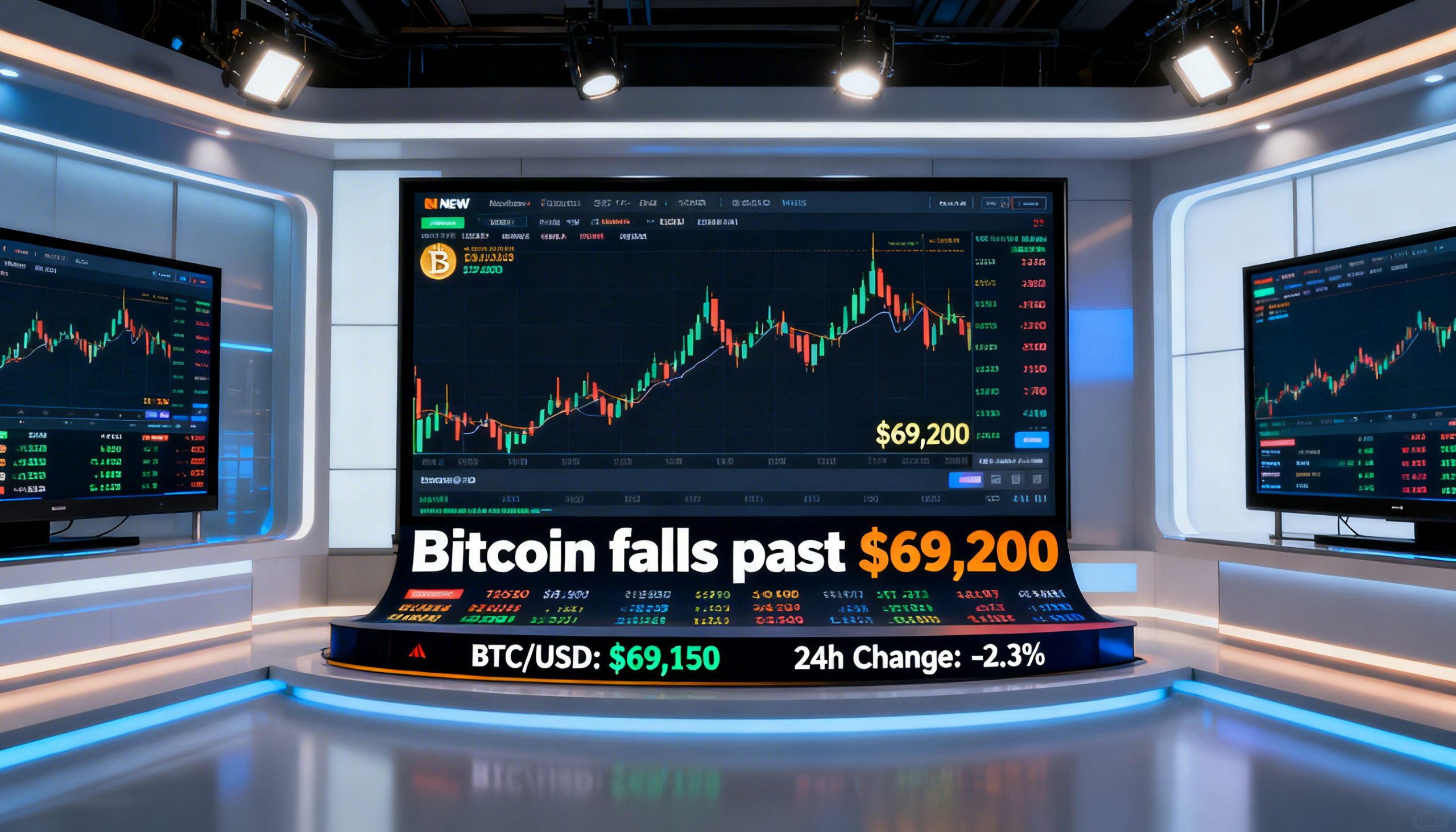 Freepik News Broadcast Frame Bitcoin Falls Past 69200 Scro 94733