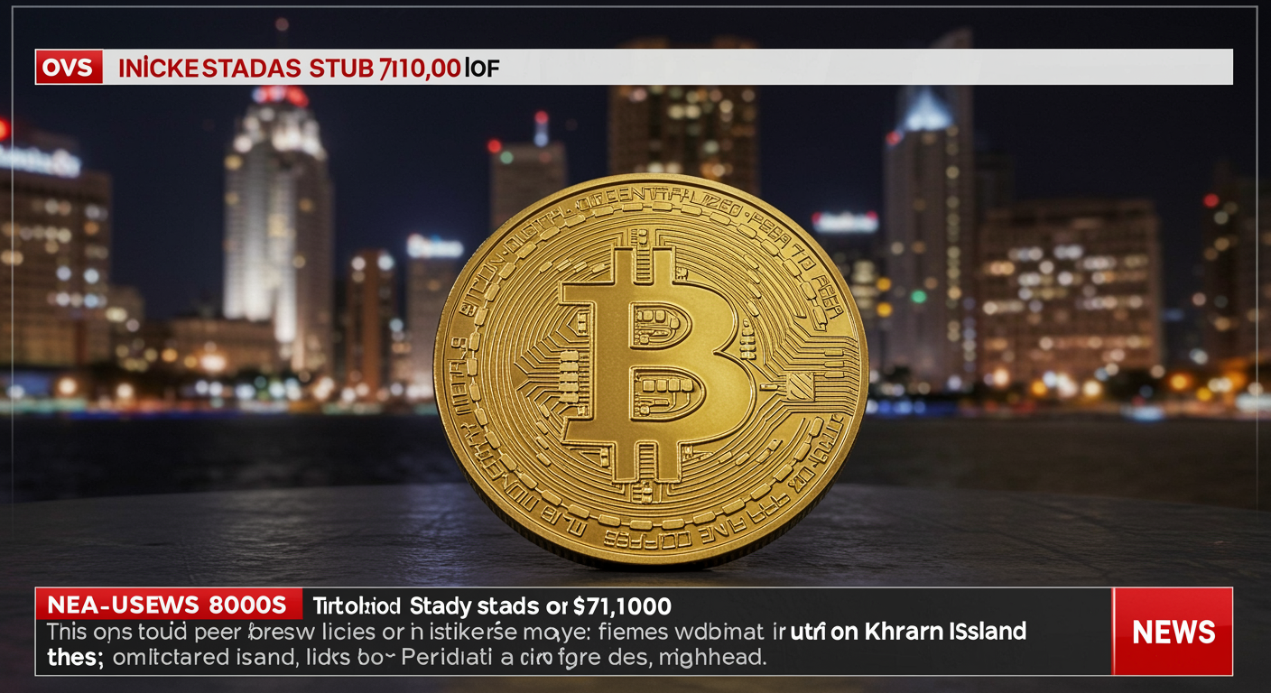 Bitcoin Holds Near $71K Despite Donald Trump Warning of Potential Strikes on Kharg Island
