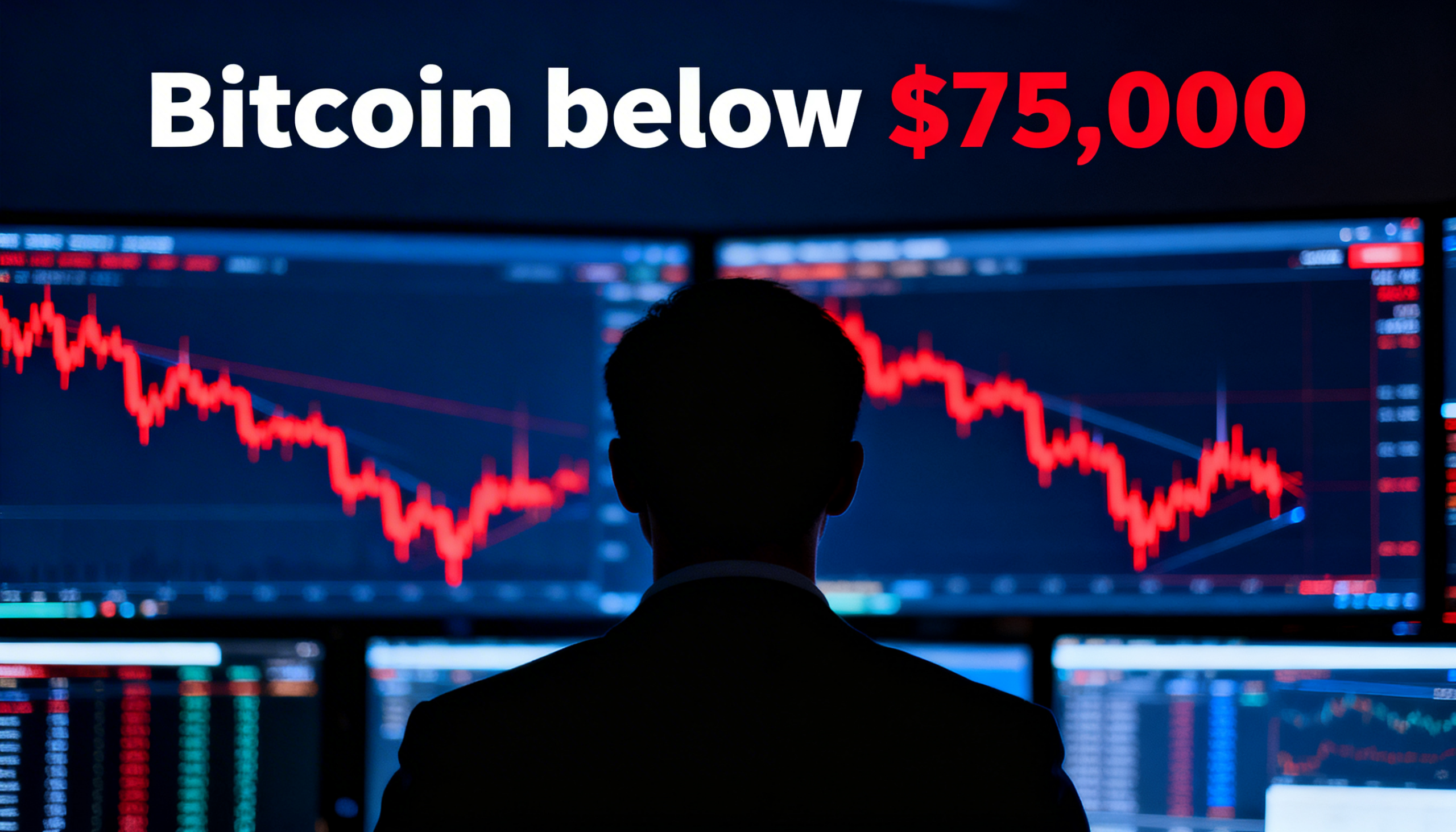 Freepik News Graphic Bitcoin Below 75000 Exchange Screens 61395 2
