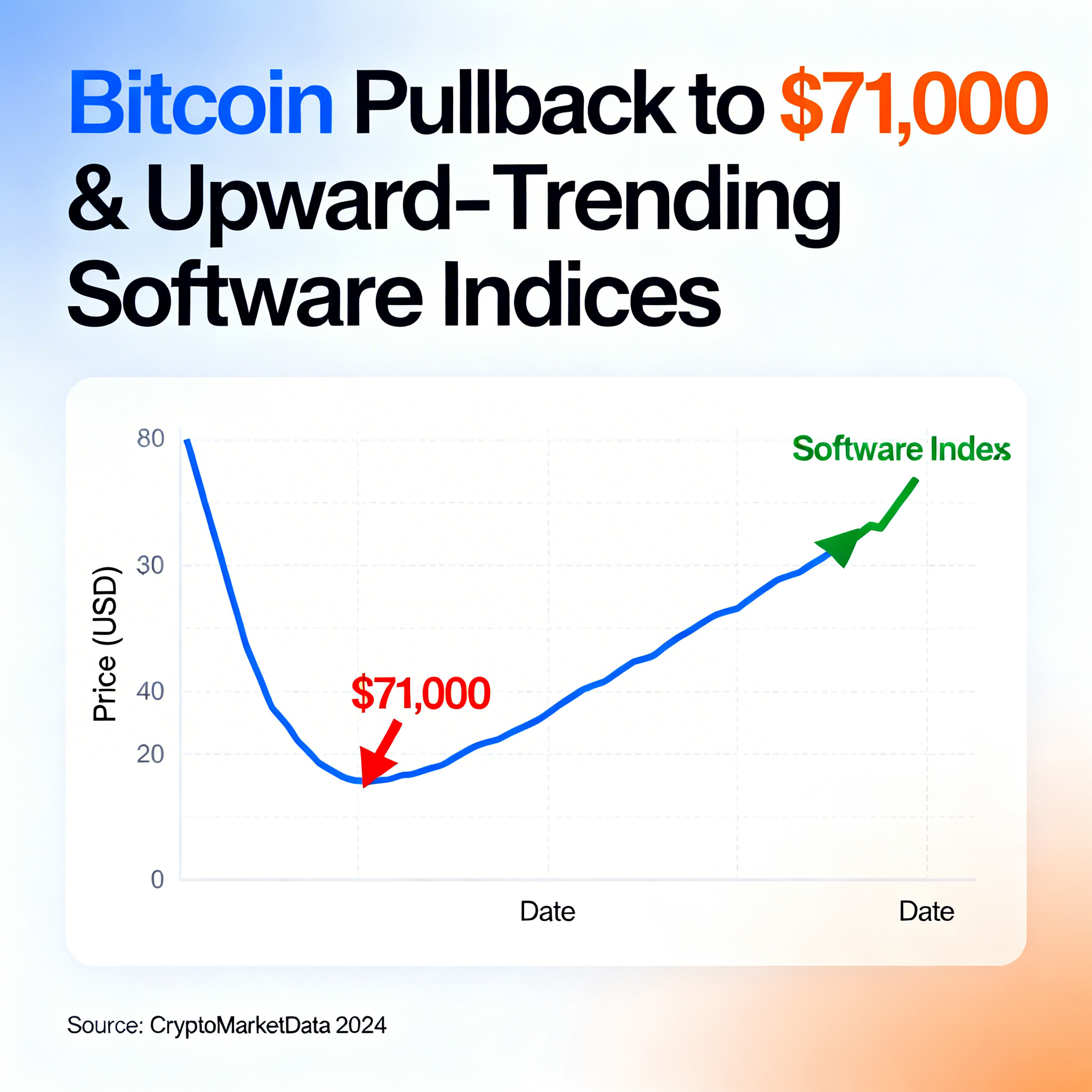 Freepik Stock Chart Showing Bitcoin Pullback To 71000 Upwa 76583
