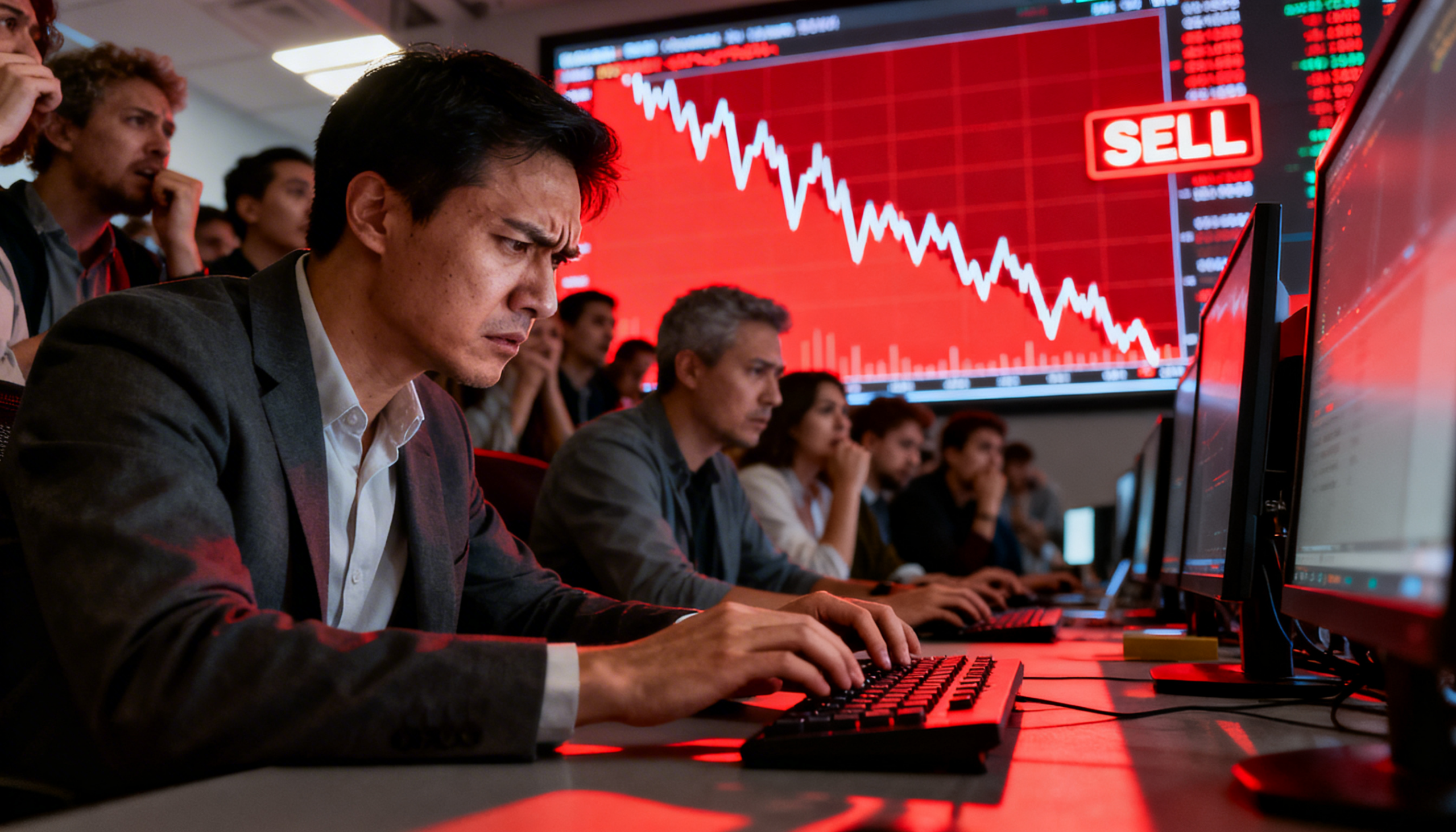 Freepik Crowd Of Anxious Retail Investors Selling Bitcoin On Trading Platforms Red Price Charts Concerned Faces 0001