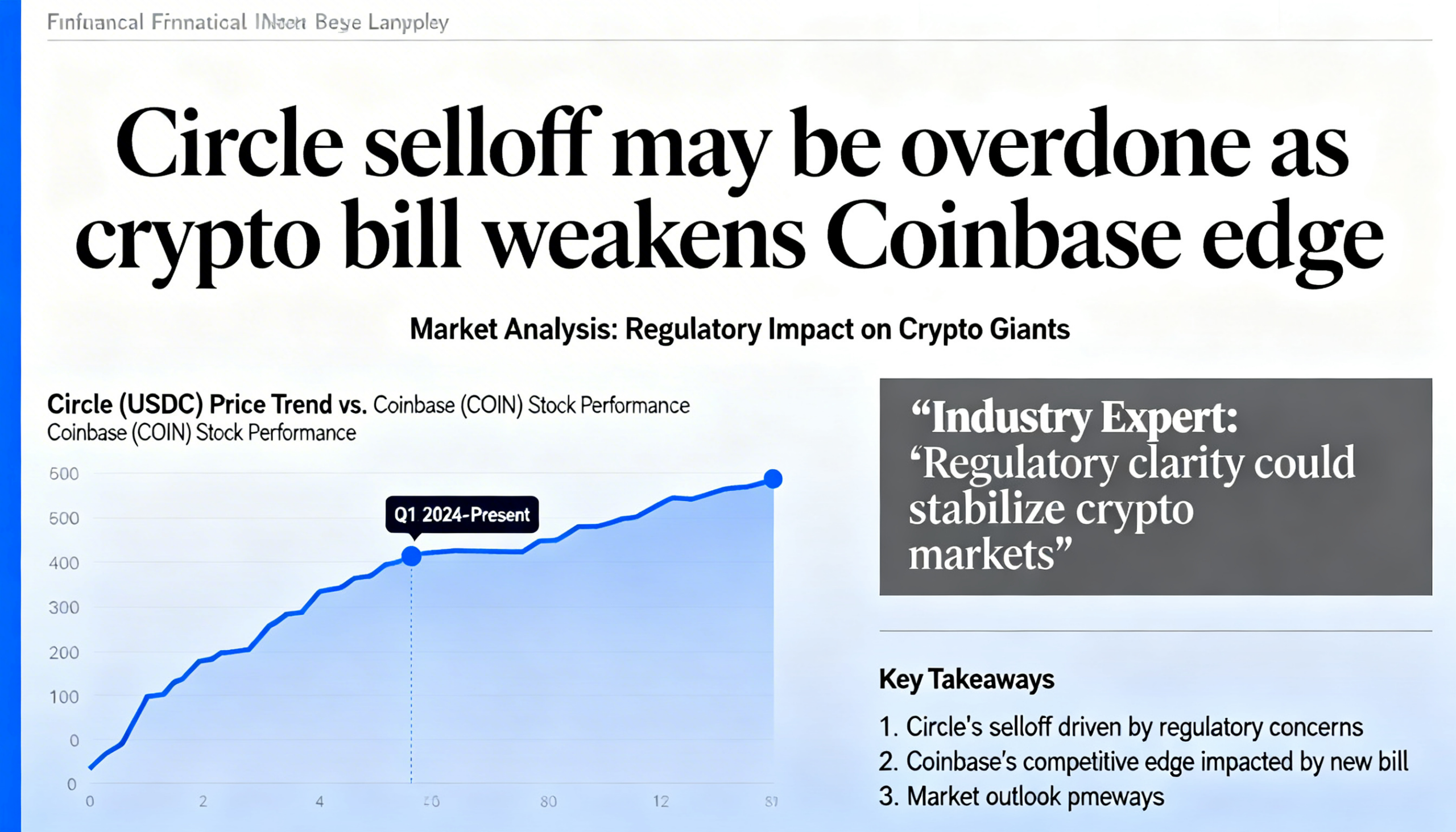 Freepik Headline Circle Selloff May Be Overdone As Crypto Bill Weakens Coinbase Edge Financial Newspaper Layout 0001