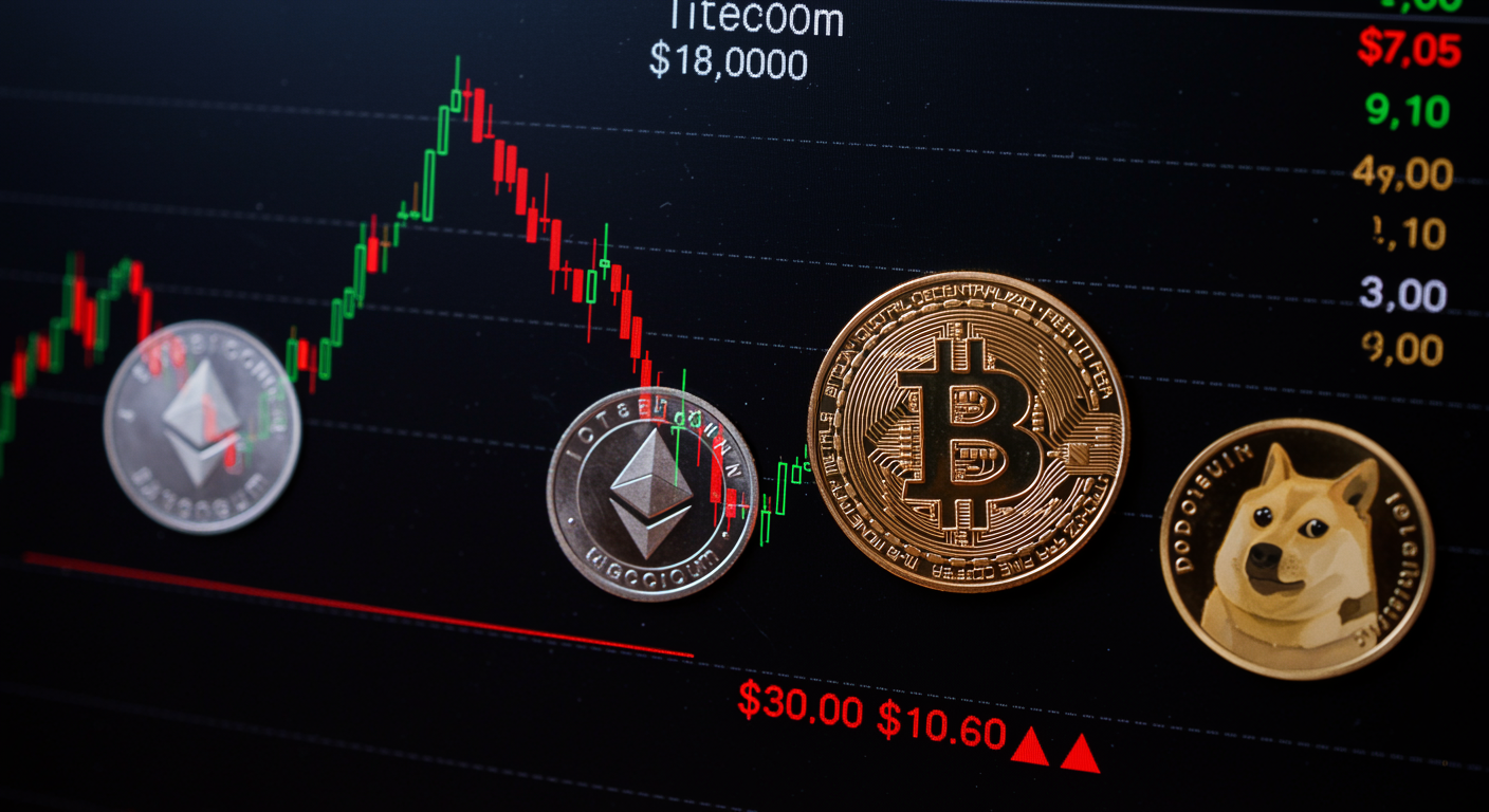 Bitcoin slips below $80K as Ethereum, Solana, and Dogecoin retreat on profit-taking