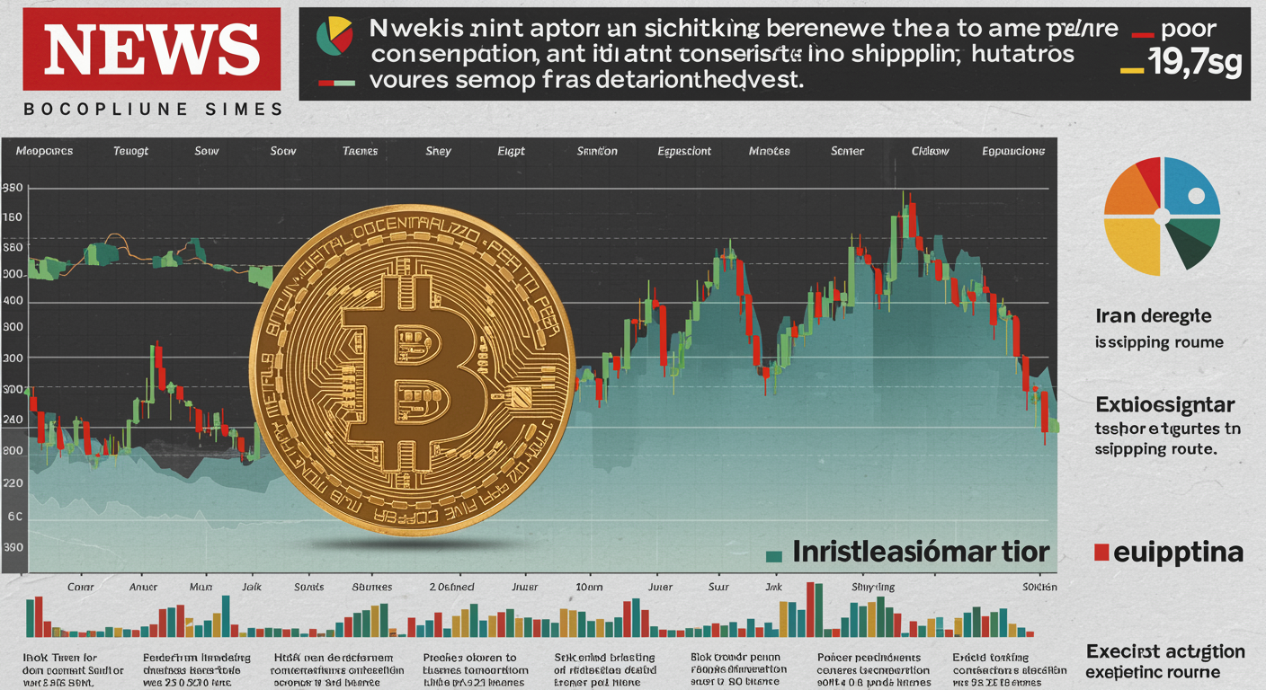 Freepik Newsstyle Layout Bitcoin Chart Stabilizing Equities Tick Up Headline About Iran Signaling Cooperation On Shipping Route 0019 2