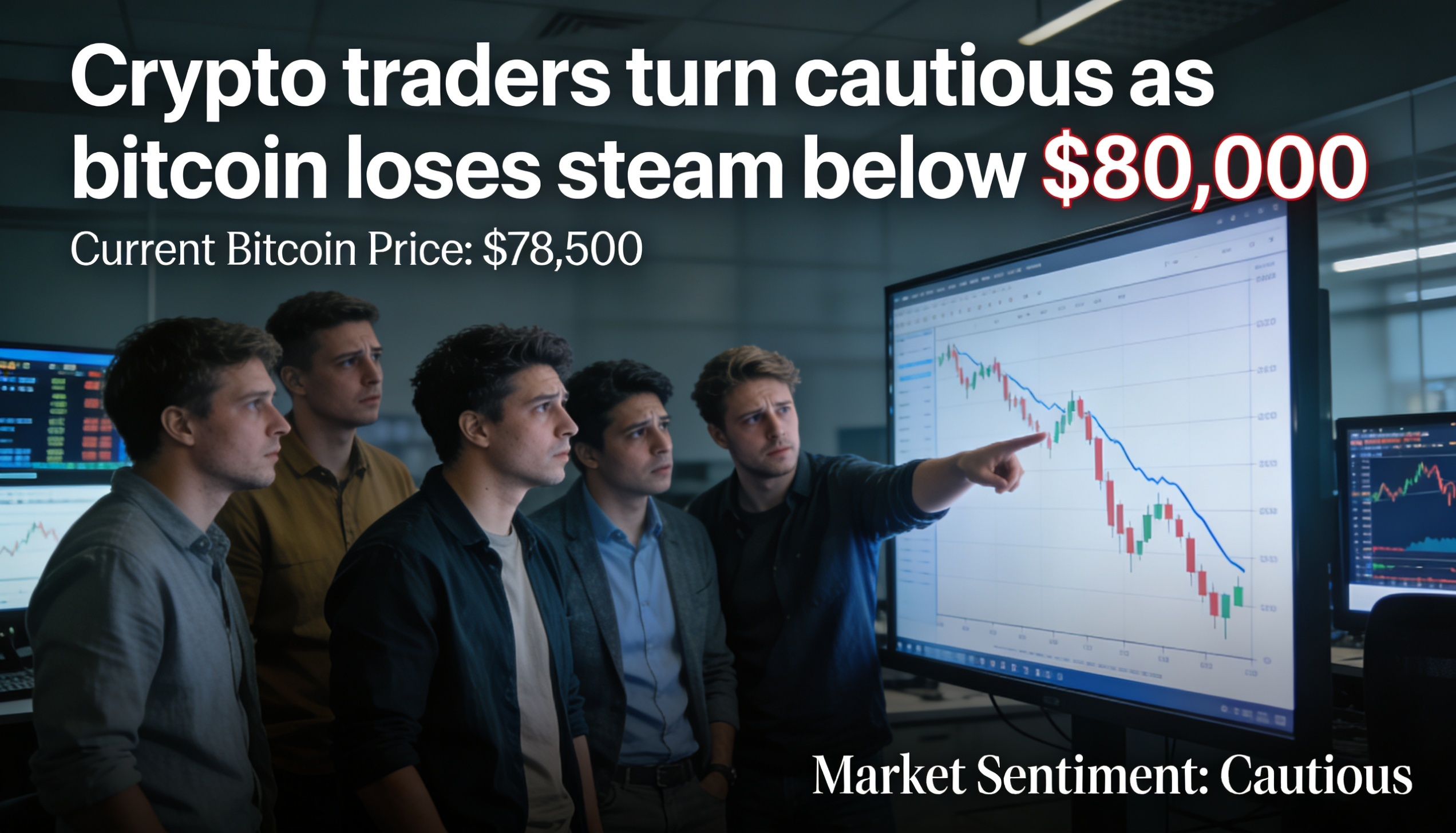 Bitcoin’s failure to sustain above $80,000 is prompting a more cautious stance among crypto traders.